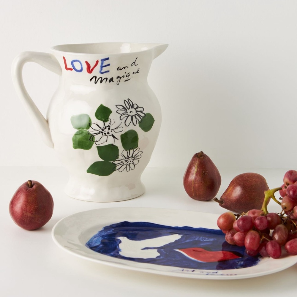 New Anthropologie Hotel Magique for Anthropologie Art and Kisses Platter - Picture 3 of 3